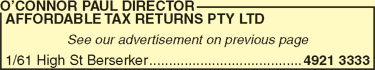 OConnor Paul Director Affordable Tax Returns Pty Ltd - Sunshine Coast Accountants 3